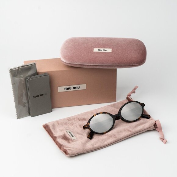 Miu Miu REGARD Men Sunglasses Havana Grey Mirror Silver MU04ZSF VAU07F REGARD - Picture 12 of 15